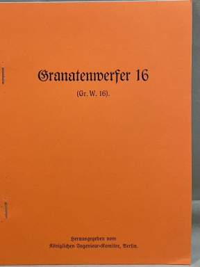 REPRINT - German WWI Manual for the Spigot Launcher 16