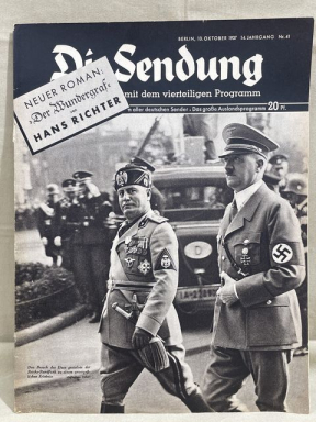 Original Nazi Era German Signals Weekly Magazine, Die Sendung HITLER
