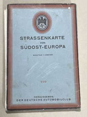 Original WWII German DDAC Driving Map, STRASSENKARTE