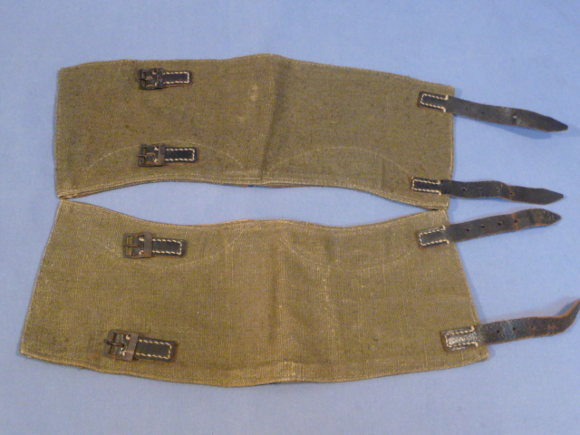 Original WWII German HEER (Army) Soldier's Gaiters, Pair