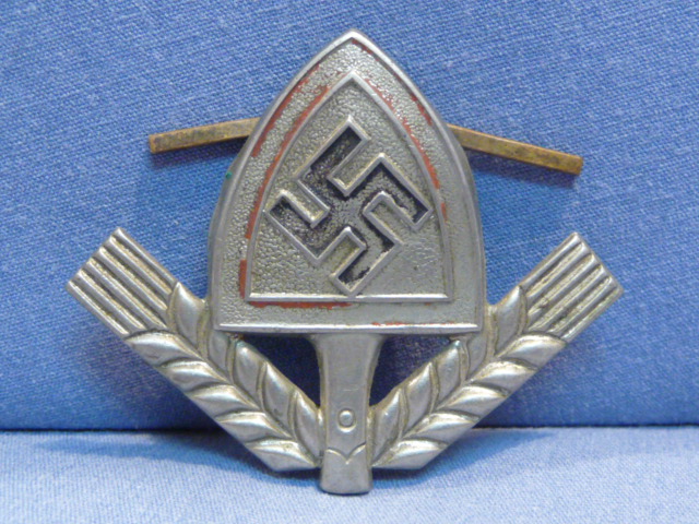 Original WWII German RAD Cap Insignia, Metal