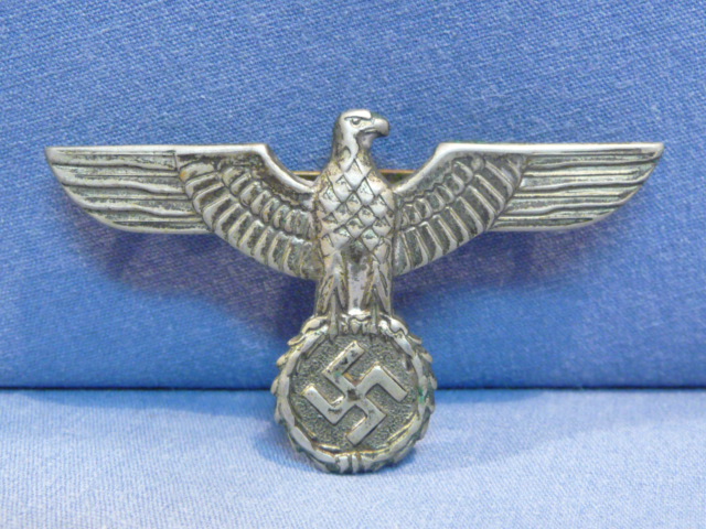 Original WWII Era German Heer (Army) Visor Cap Eagle, Early 1st Type