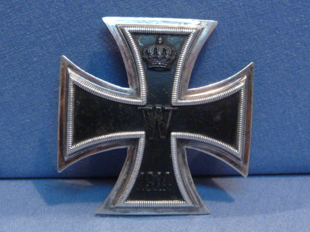Original WWI German Iron Cross 1st Class, 800 Silver Marked