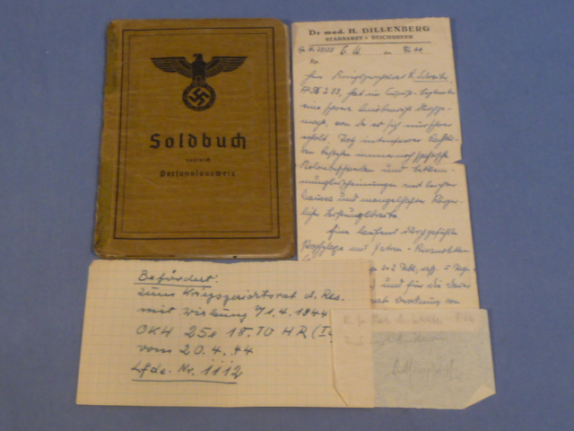 Original WWII German Heer (Army) Officer's Soldbuch PLUS