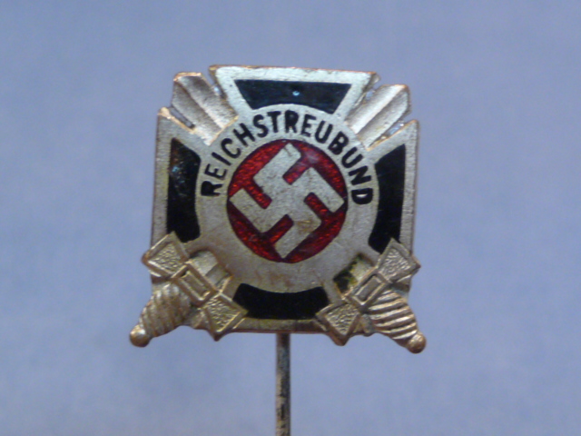 Original Nazi Era German Reichstreubund Former Professional Soldiers Service Pin