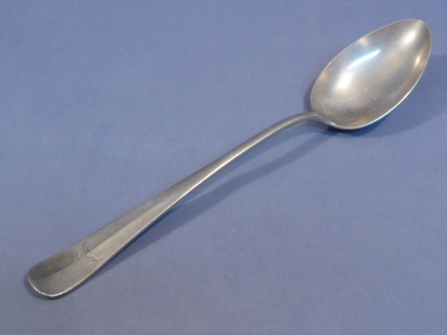 Original WWII German Luftwaffe Mess Hall Aluminum Serving Spoon