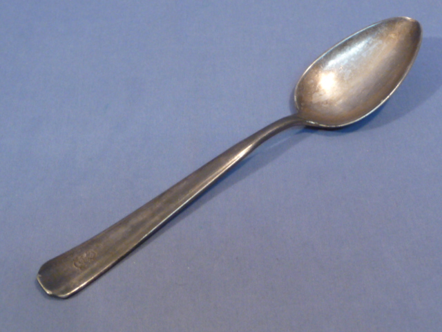 Original WWII German Luftwaffe (Air Force) SILVER Mess Hall Spoon