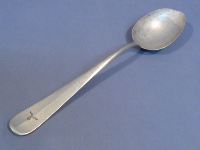 Original WWII German Luftwaffe Mess Hall Aluminum Serving Spoon