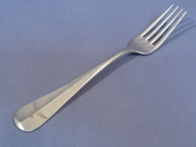 Original WWII German Luftwaffe Aluminum Mess Hall Fork