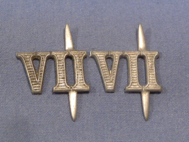 Original WWII German Heer (Army) EM/NCO's Shoulder Board Devices, Number VII Pair