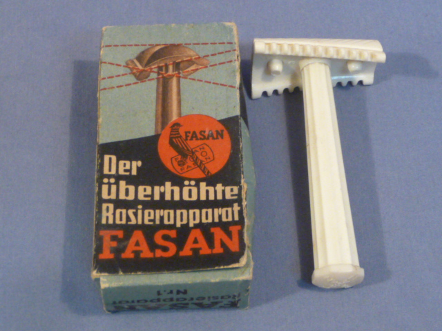 Original WWII German FASAN Brand Razor & Box, Defect