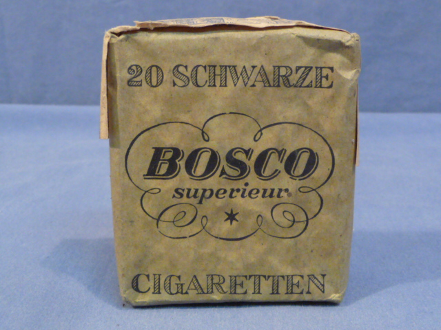 Original WWII Era German Pack of 20 Cigarettes, BOSCO superieur