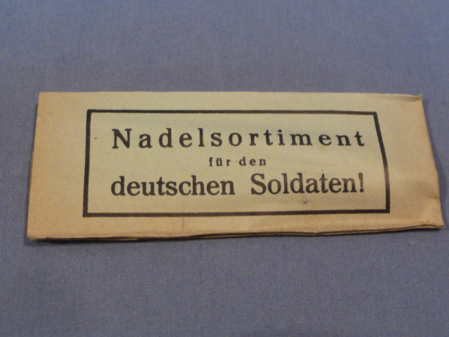 Original WWII German Soldier's Sewing Needle Pack