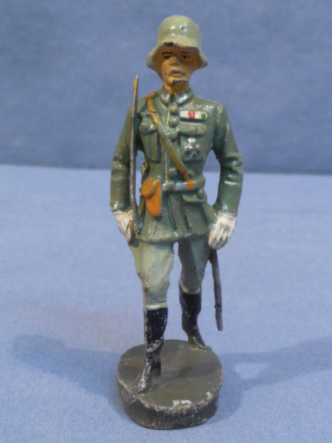 Original Nazi Era German Toy Soldier Officer Marching with Sword, ELASTOLIN