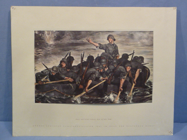 Original WWII German House of German Art LARGE Print, Assault Engineers!