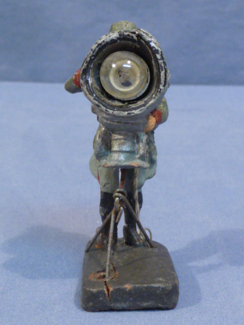 Original Nazi Era German Toy Soldier with Search Light, ELASTOLIN