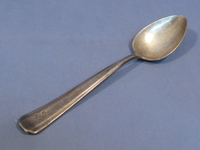 Original WWII German Luftwaffe (Air Force) SILVER Mess Hall Spoon