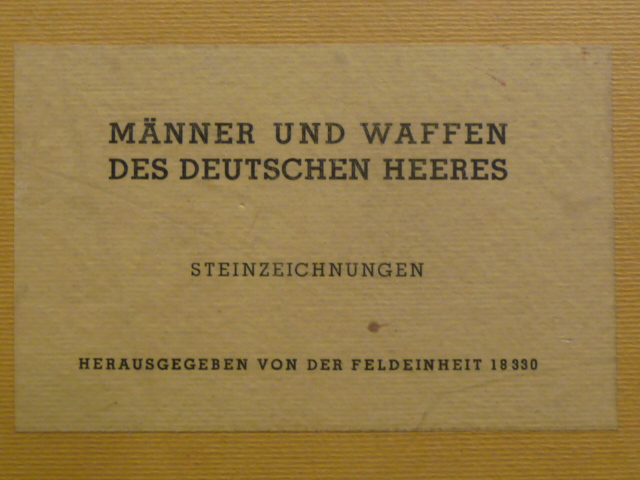 Original WWII German Men & Weapons of the Army Prints Set, Mnner und Waffen