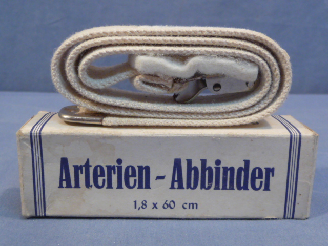 Original WWII German Artery Tourniquet in Box, Arterien - Abbinder