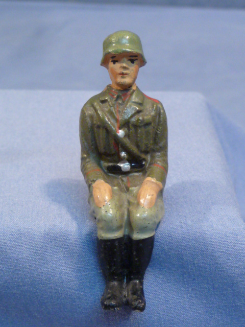 Original Nazi Era German Toy Soldier Sitting
