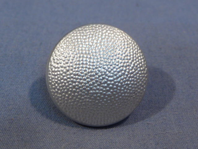 Original Nazi Era German SILVER Pebbled Tunic Button, 21mm