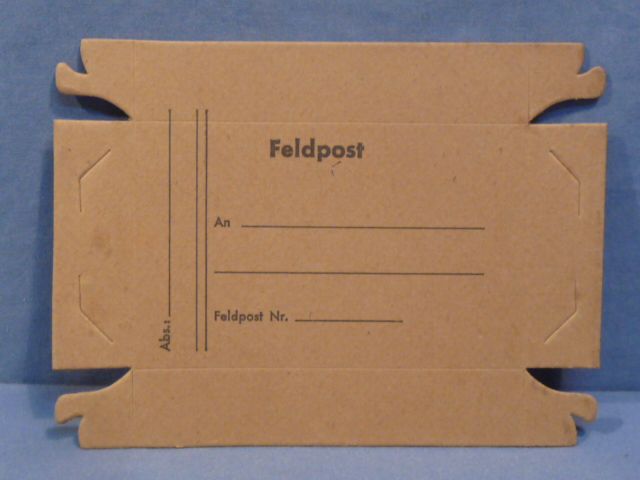 Original WWII German Soldier's Feldpost Box TOP, UNFOLDED