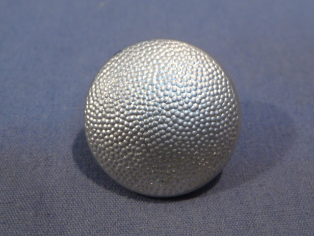 Original Nazi Era German SILVER Pebbled Tunic Button, 21mm