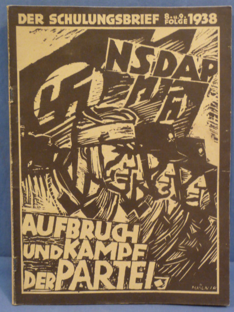 Original 1938 German NADAP Training Magazine, AUFBRUCH UND KAMPE DER PARTEI