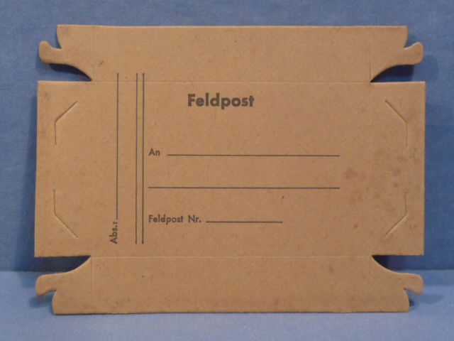 Original WWII German Soldier's Feldpost Box TOP, UNFOLDED