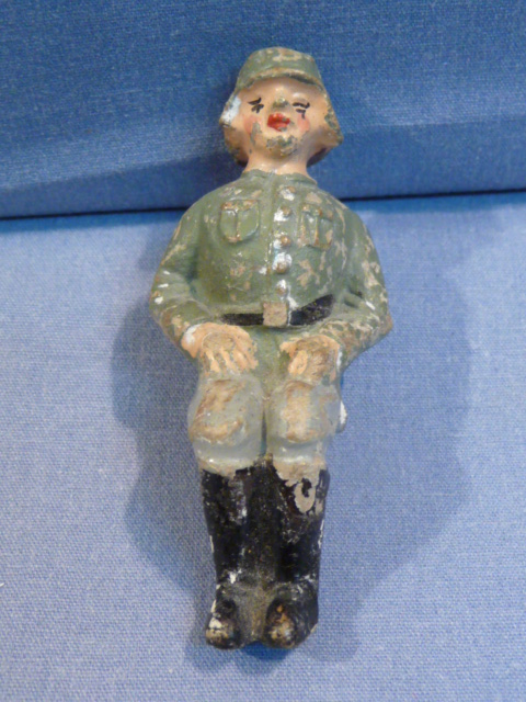 Original Nazi Era German Toy Soldier Sitting