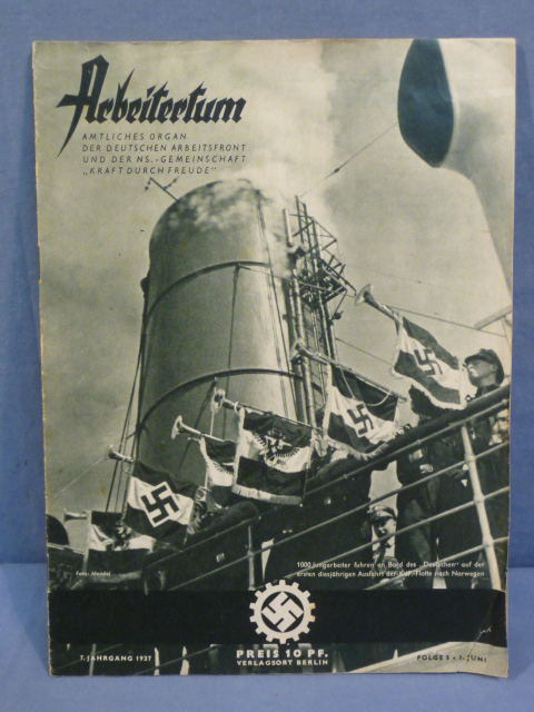 Original Pre-WWII German DAF Magazine, ARBEITERTUM