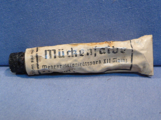 Original WWII German Military Medical Item Mosquito Ointment, Mückensalbe