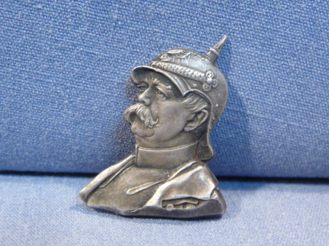 Original Pre-WWI German Otto von Bismarck Metal Bust