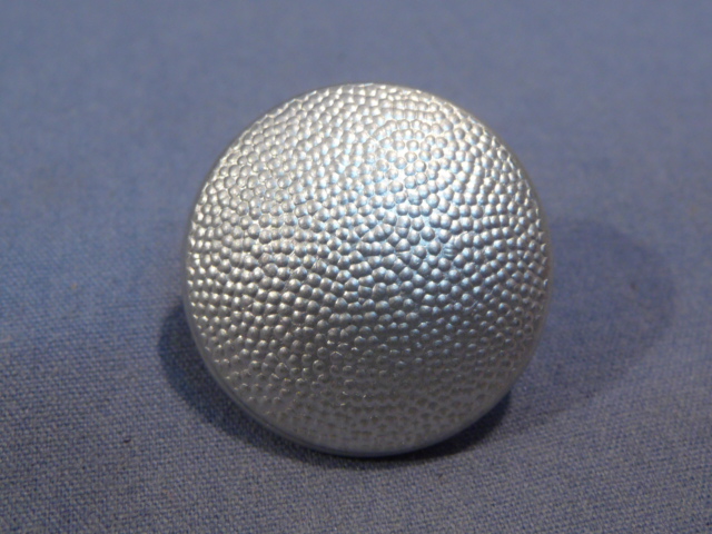 Original Nazi Era German SILVER Pebbled Tunic Button, 21mm
