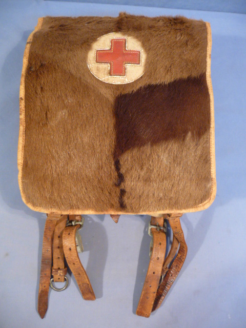 Original WWII German M34 Medical (Red Cross) Tornister, 1943 Dated