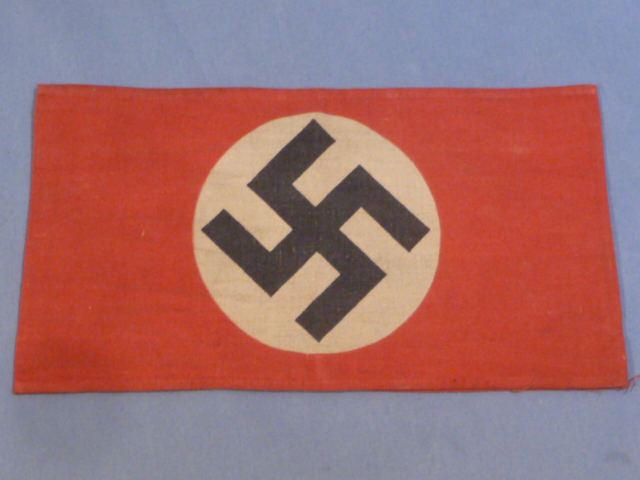 Original Nazi Era German NSDAP Member's Late-War Printed CLOTH Arm Band