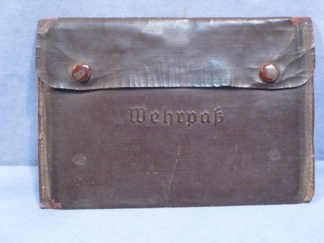 Original WWII German Wehrpaß Protective Cover