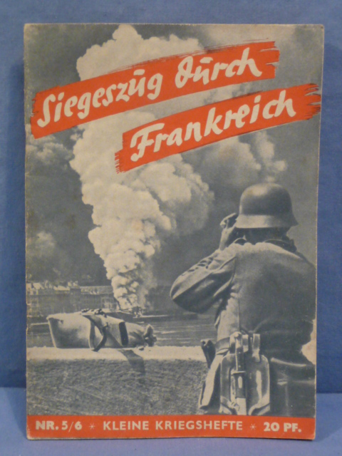 Original WWII German Kleine Kriegshefte Youth Book, Siegeszug durch Frankreich