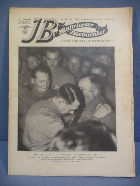 Original Pre-WWII German Illustrierter Beobachter Magazine, November 1935