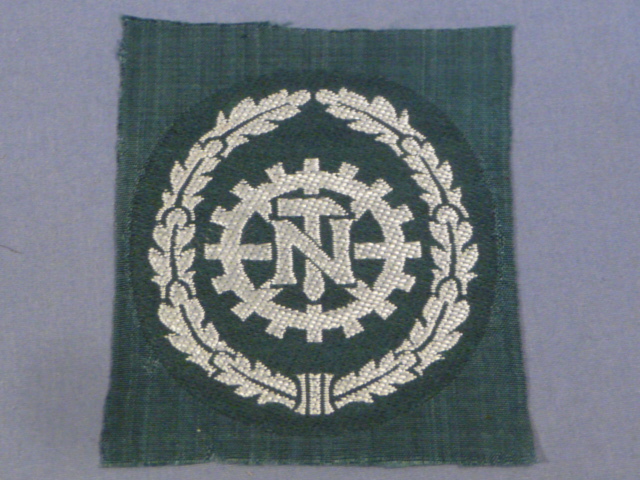 Original WWII German Army Personnel Former Member of TeNo Sleeve Insignia