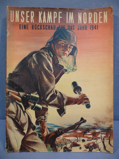 Original WWII German OUR FIGHT IN THE NORTH Magazine Book, UNSER KAMPF IM NORDEN