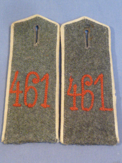 Original WWI German Army Regiment 461 Infantry Shoulder Straps, Pair