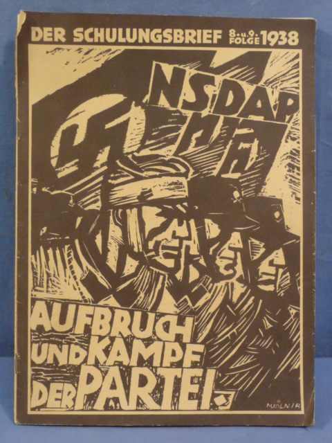 Original 1938 German NADAP Training Magazine, AUFBRUCH UND KAMPE DER PARTEI