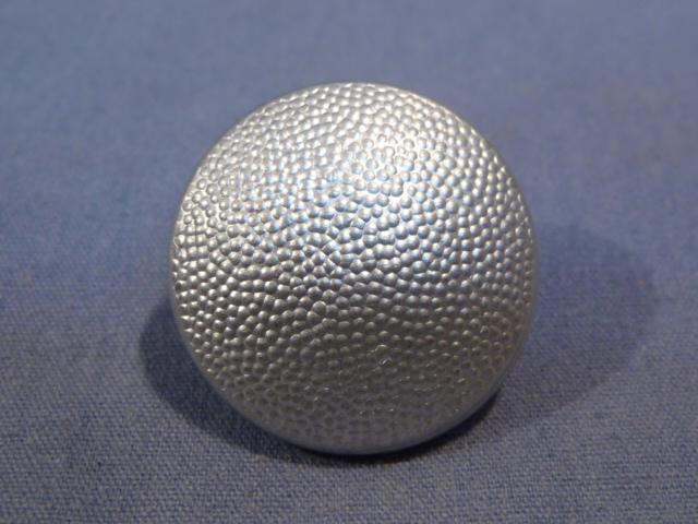 Original Nazi Era German SILVER Pebbled Tunic Button, 21mm