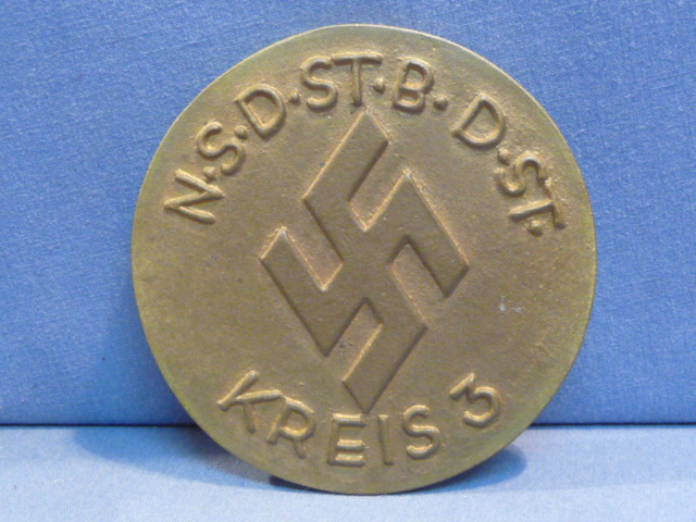 Original 1934 German Table Medal, Berlin University Champion
