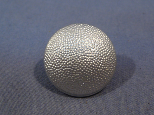 Original Nazi Era German SILVER Pebbled Tunic Button, 21mm