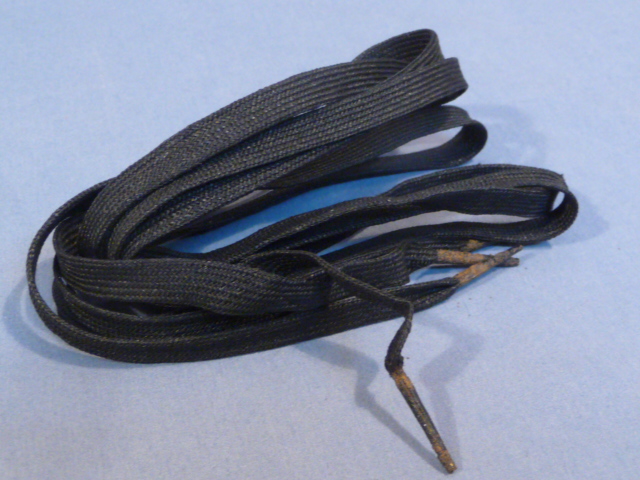 Original WWII German BLACK 95cm Shoe/Boot Laces, Pair