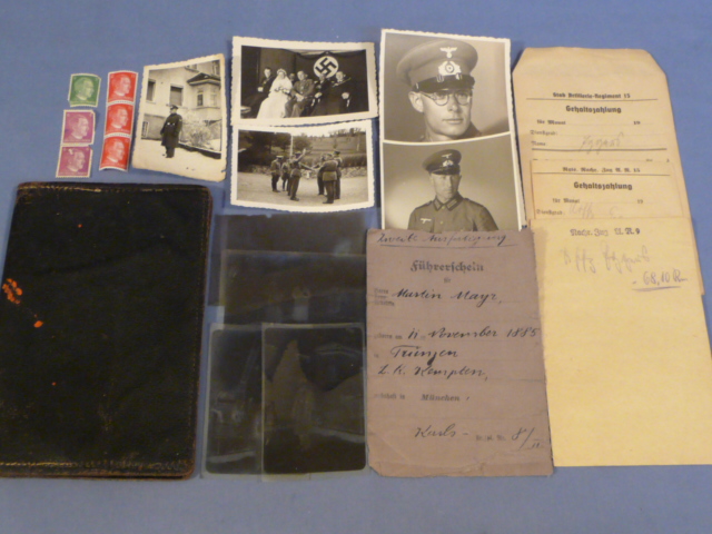 Original WWII German Soldier's Wallet with ORIGINAL CONTENTS!!!