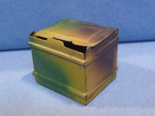 Original Nazi Era German Army Toy Soldier's Camouflaged Metal Box