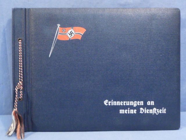 Original Pre-WWII German Kriegsmarine Soldier's Service Photograph Album, 91 Photos!